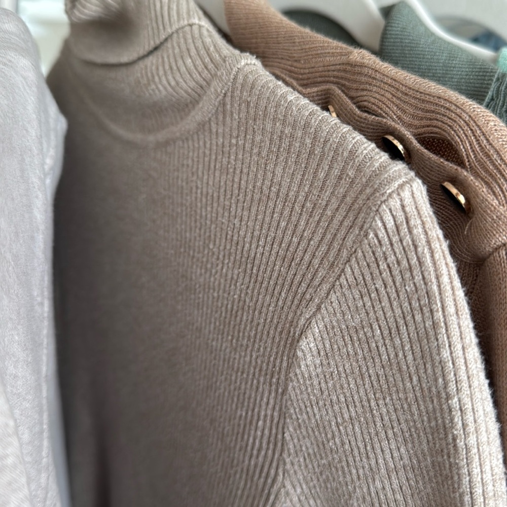 BEIGE TURTLE NECK